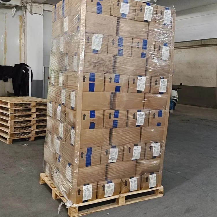 Master cartons stacked and wrapped on a pallet Master cartons stacked and wrapped on a pallet